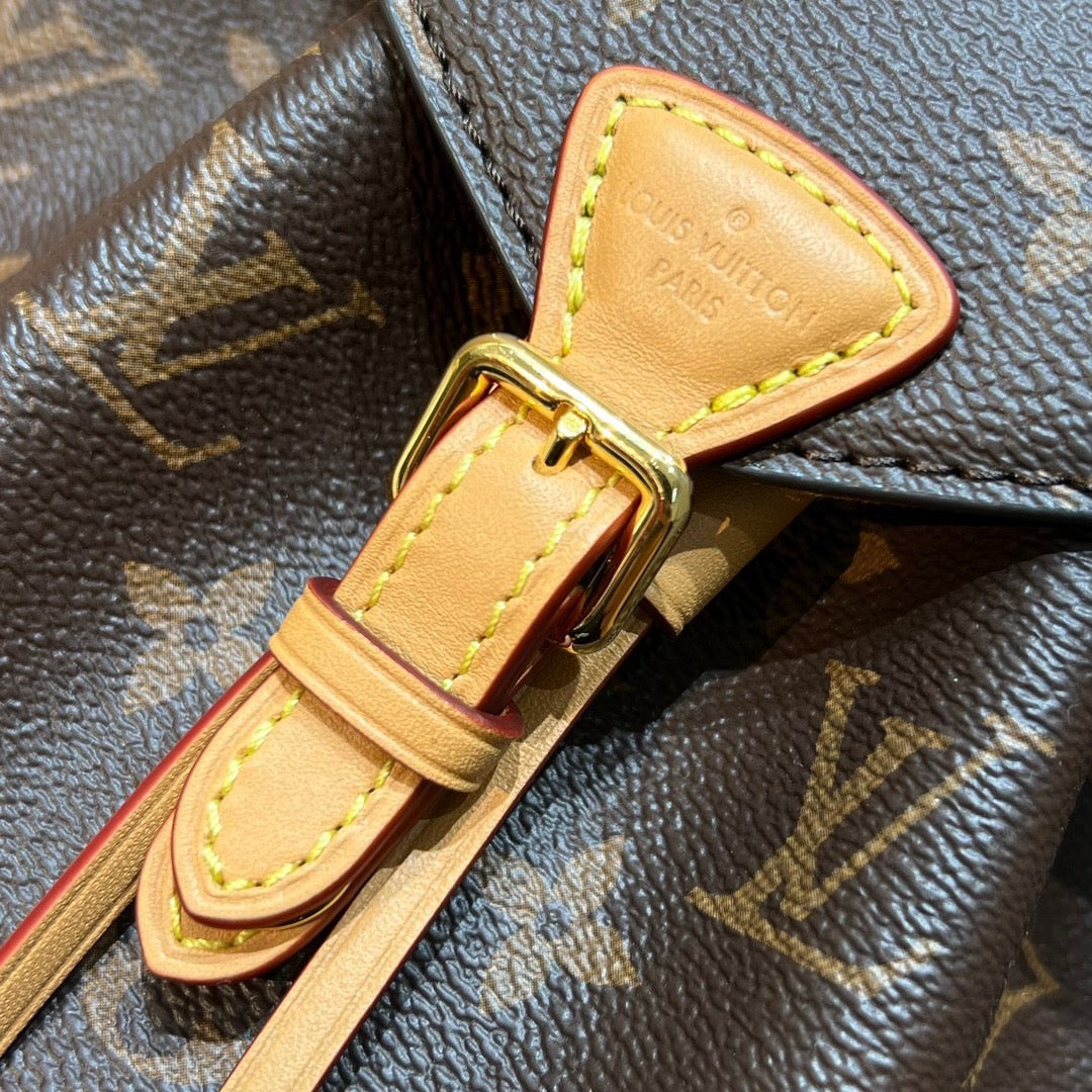 [TOP] Louis Vuitton LV L*V Montsouris Monogram BB Backpack - Tan