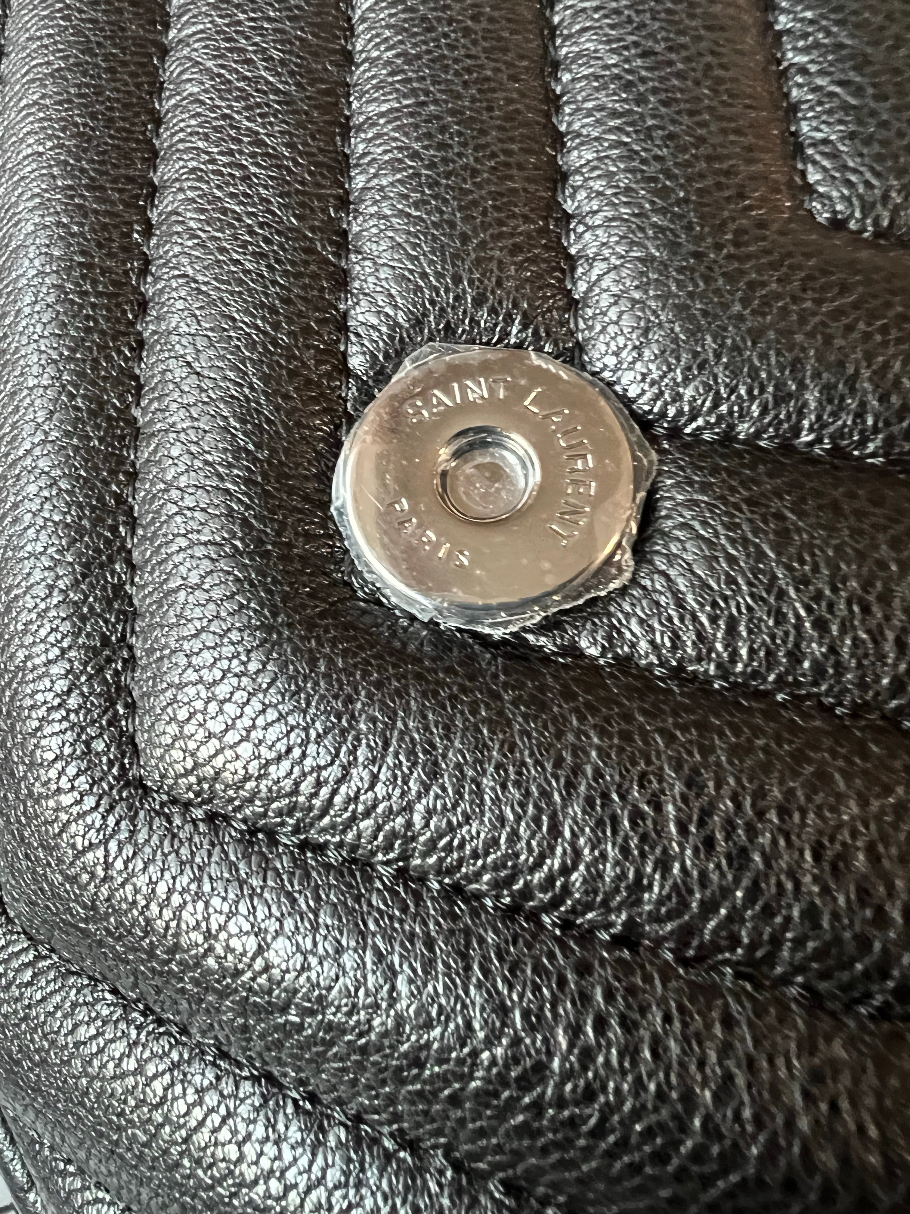 [TOP] Yves Saint Laurent YSL College Medium Top Handle Bag - Black w SHW