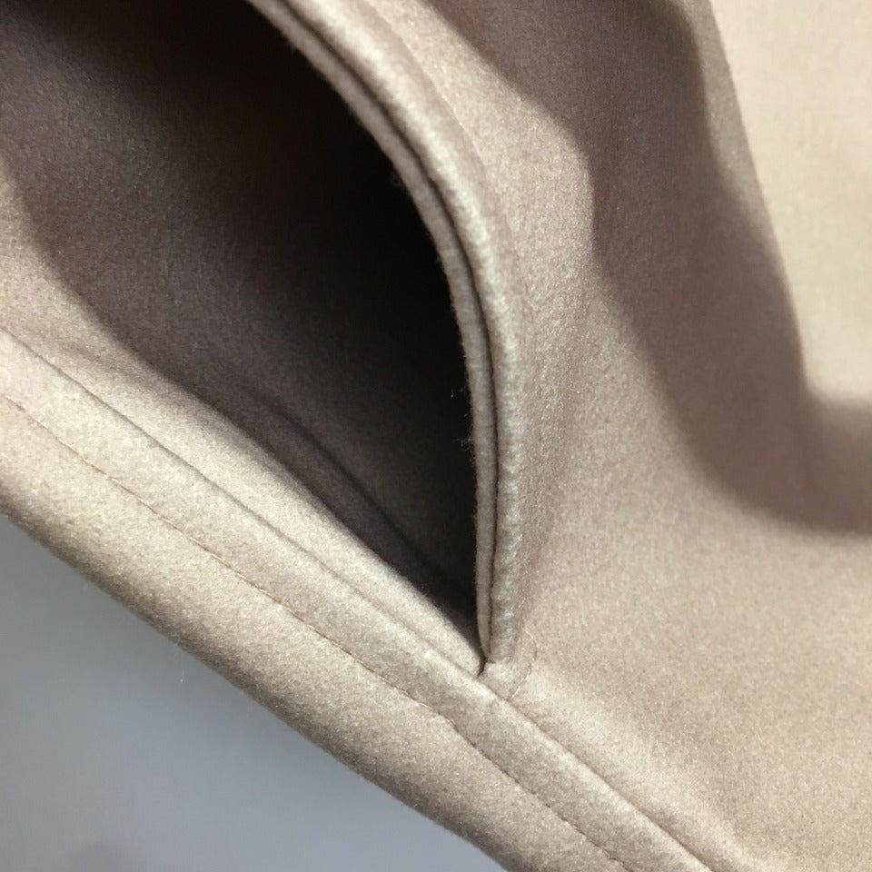 [TOP] Louis Vuitton LV L*V Belted Short Wrap Coat - Beige