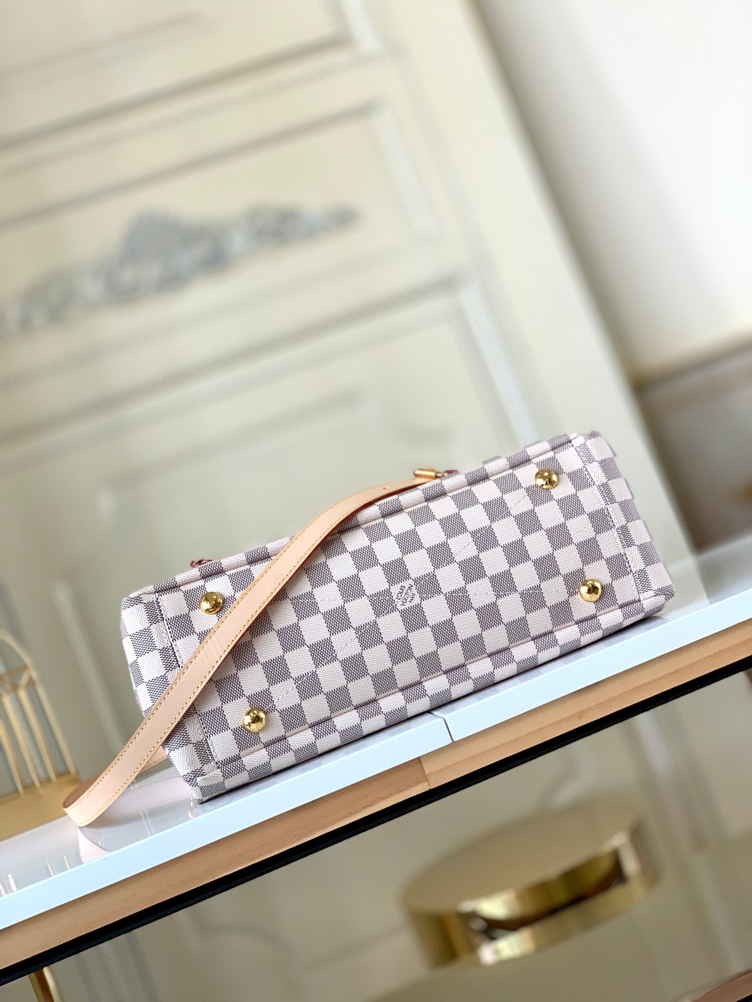 [TOP] Louis Vuitton LV L*V Lymington Damier Azur Bag 35 x 24 x 14cm