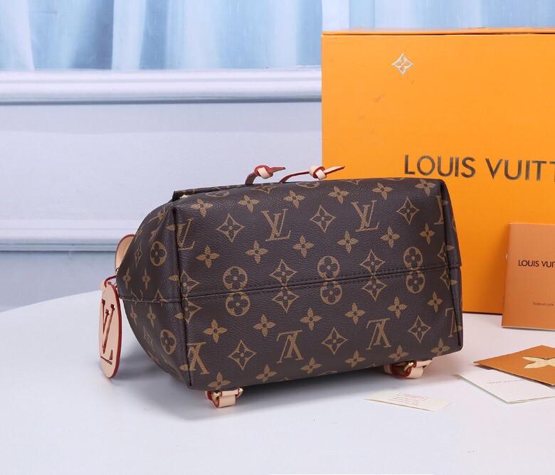 [TOP] Louis Vuitton LV  Backpack Montsouris Monogram PM 27.5x33x14cm-Brown