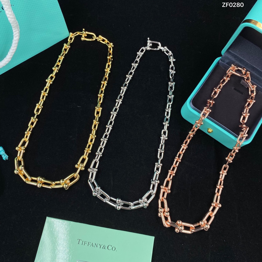[TOP] Tiffany & Co. Bold Graduated Link Necklace