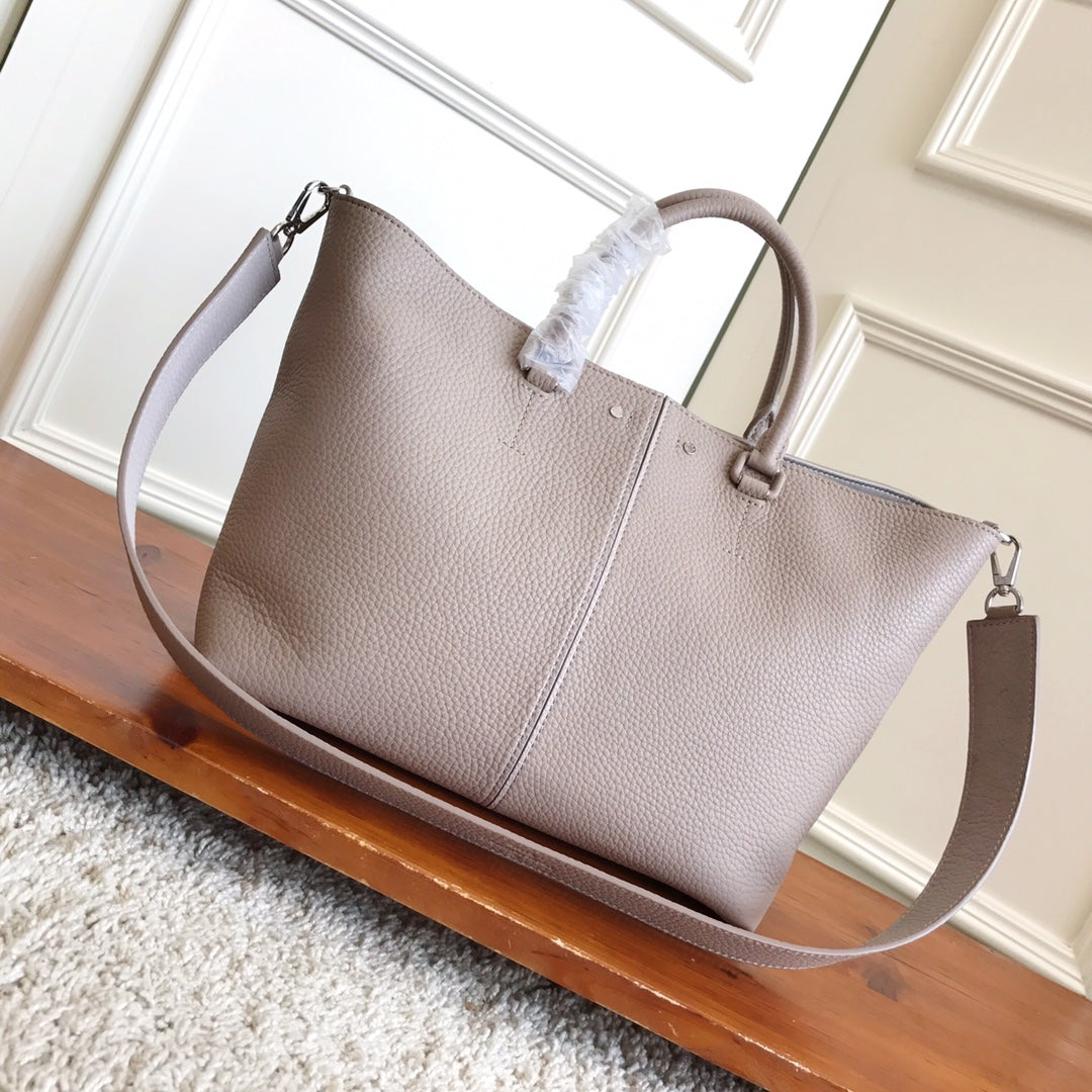 [TOP] Louis Vuitton LV  Silver Taurillon Pernelle Tote 35×25×15cm-Grey