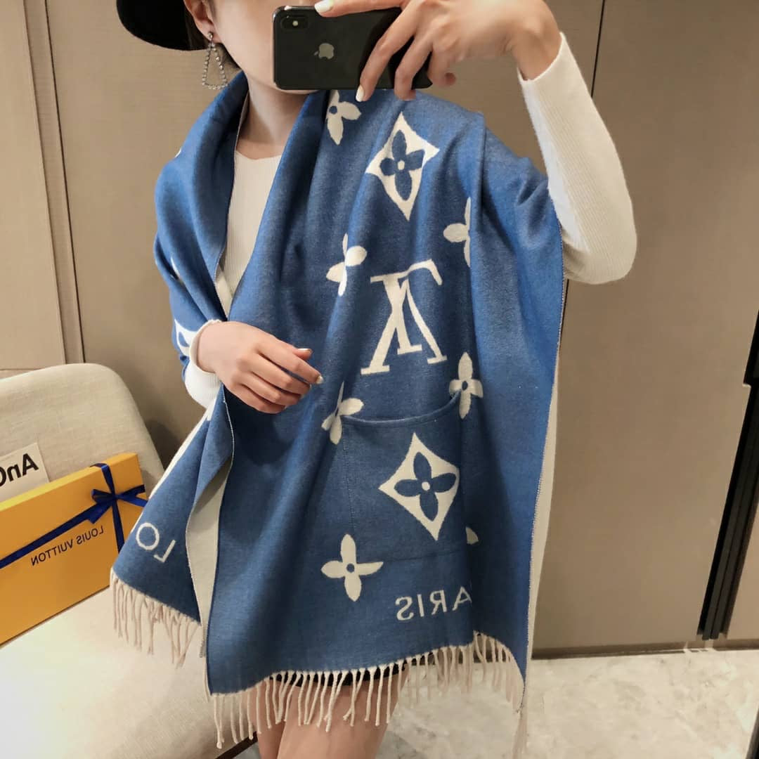 [TOP] Louis Vuitton LV LV Scarf With Pockets