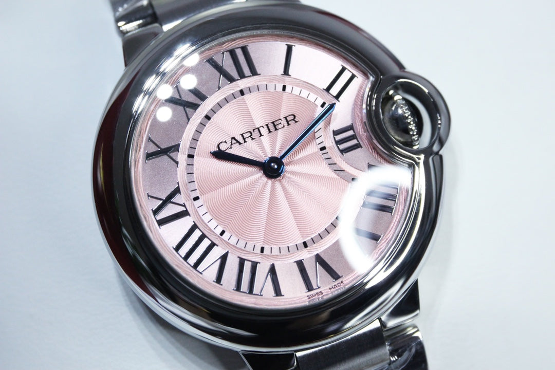 [TOP] Cartier Ballon Bleu Watch - Pink Dial