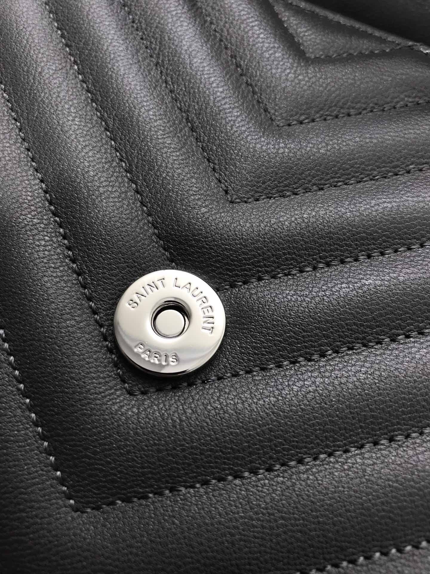 [TOP] Yves Saint Laurent YSL Small College Bag - Grey SHW