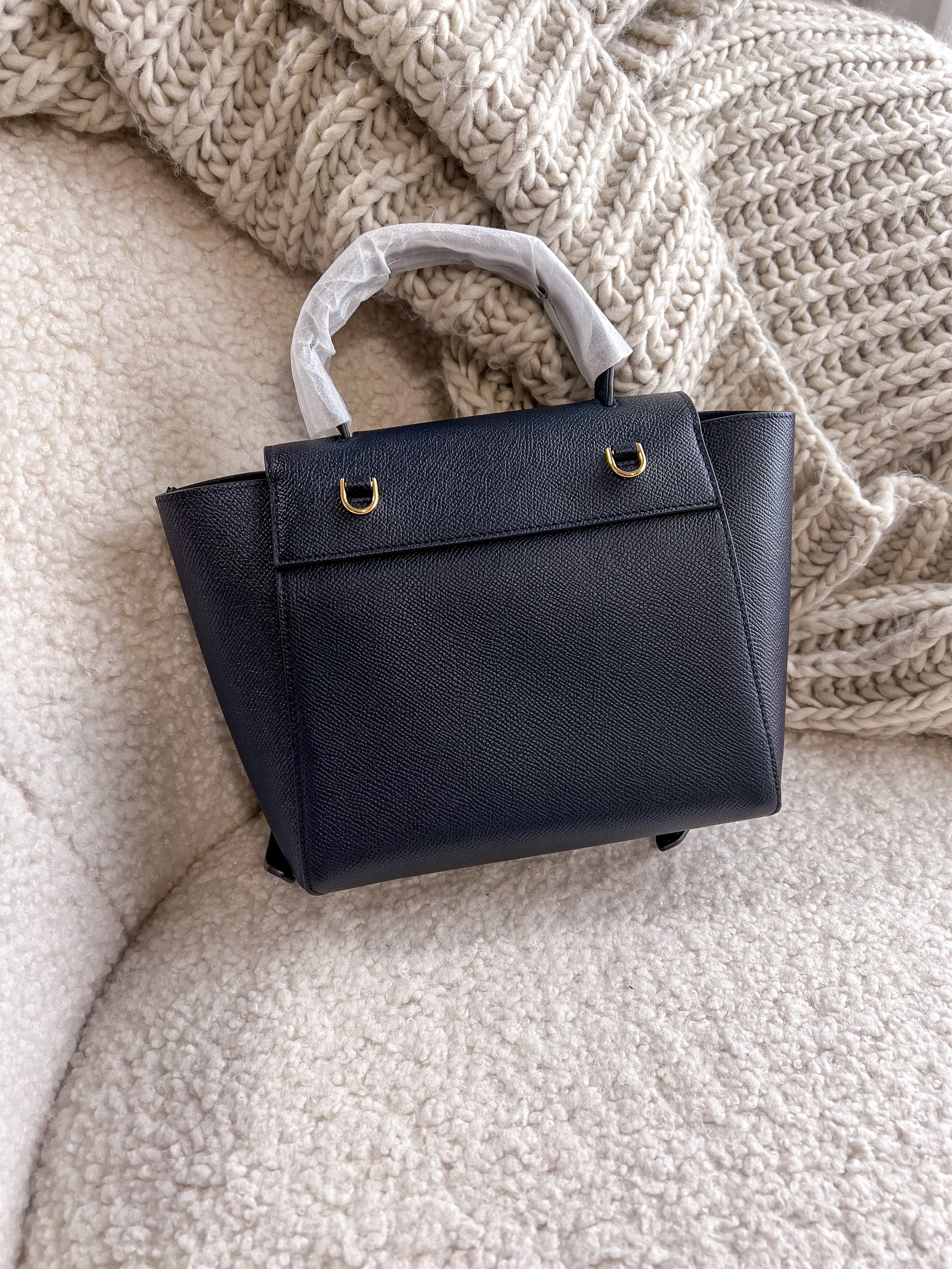 [TOP] CELINE Nano Belt Bag - Deep Navy Black