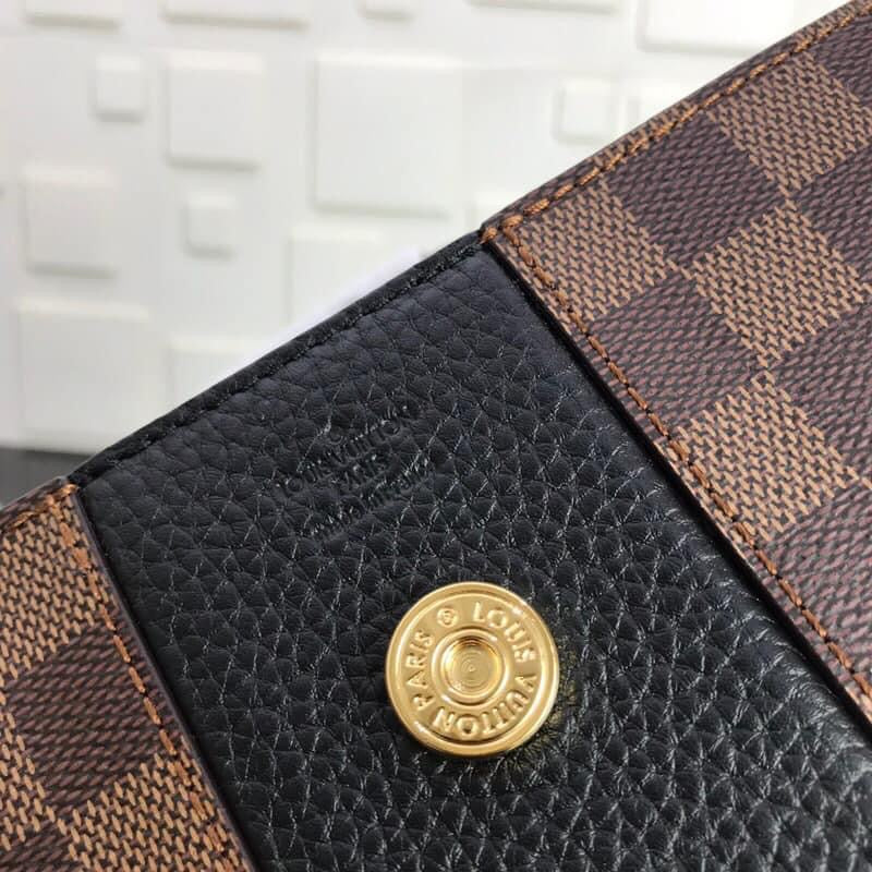 [TOP] Louis Vuitton LV L*V Magnolia Damier Ebene Canvas Bond Street 17× 24×9 cm- Black