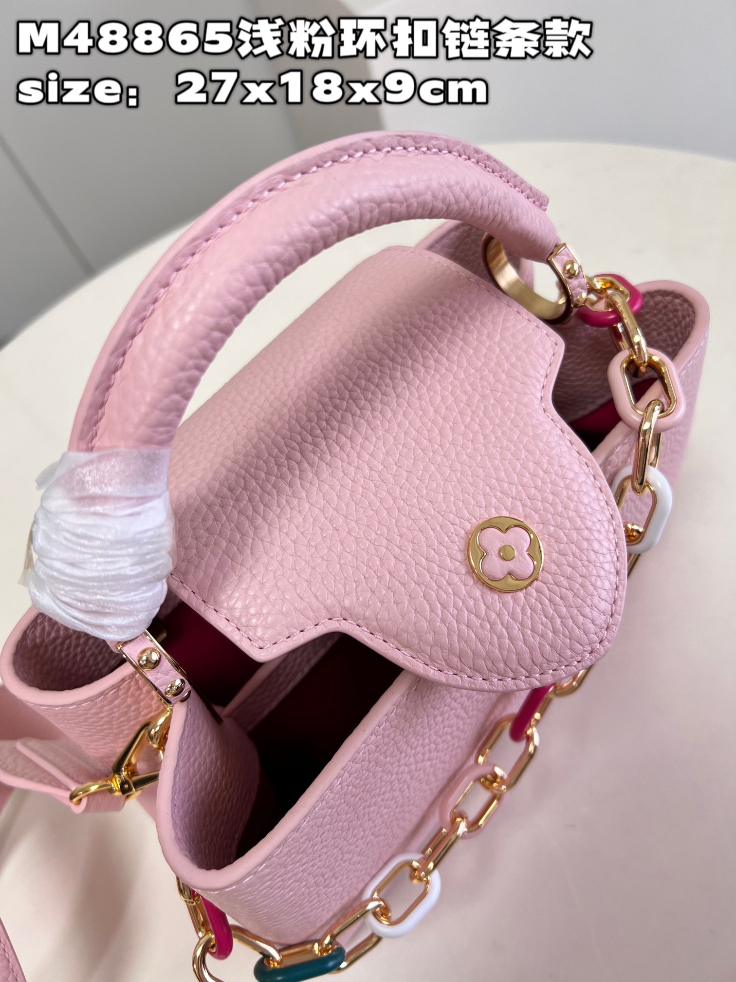 [TOP] Louis Vuitton LV Capucines Bag 3 Sizes- Pink