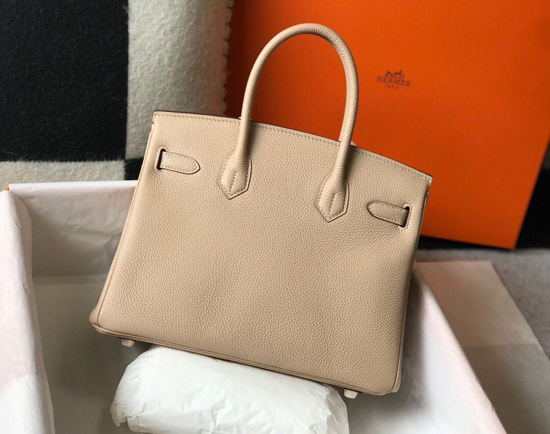 [TOP] HERMES Birkin Togo 30cm - Beige