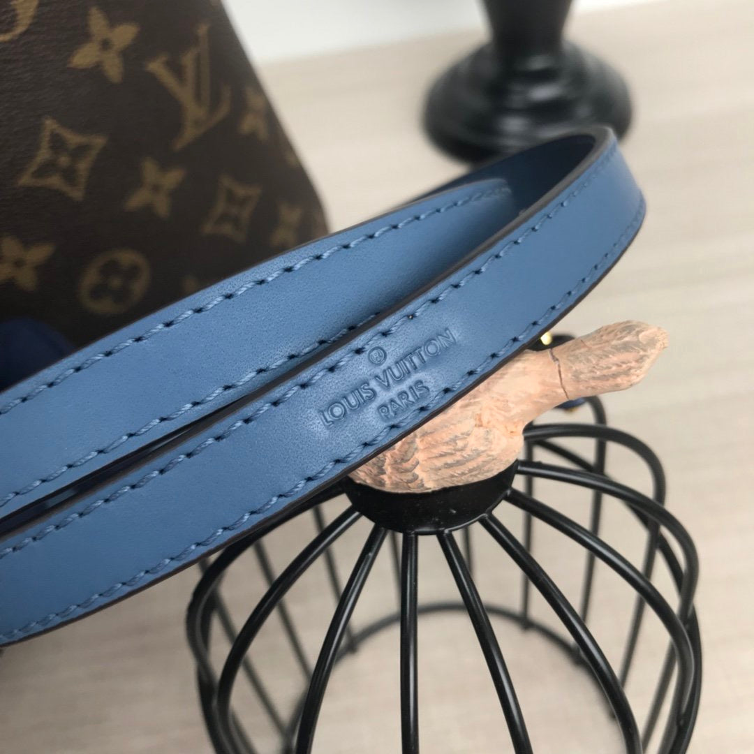[TOP] Louis Vuitton LV  Noe Monogram Bag 34x26x19cm - BLUE