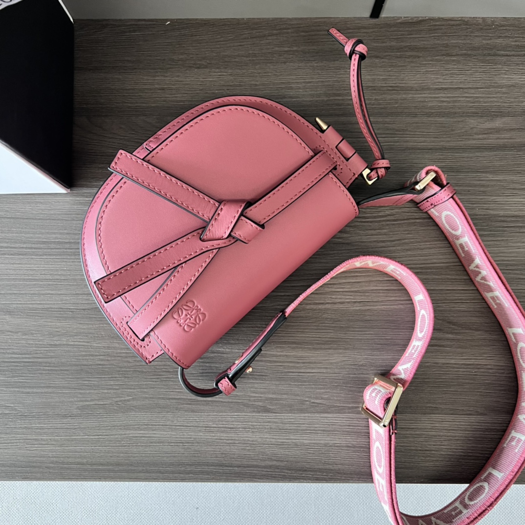 [TOP] LOEWE Mini Gate Bag 21x12.5x9.5cm - Pink