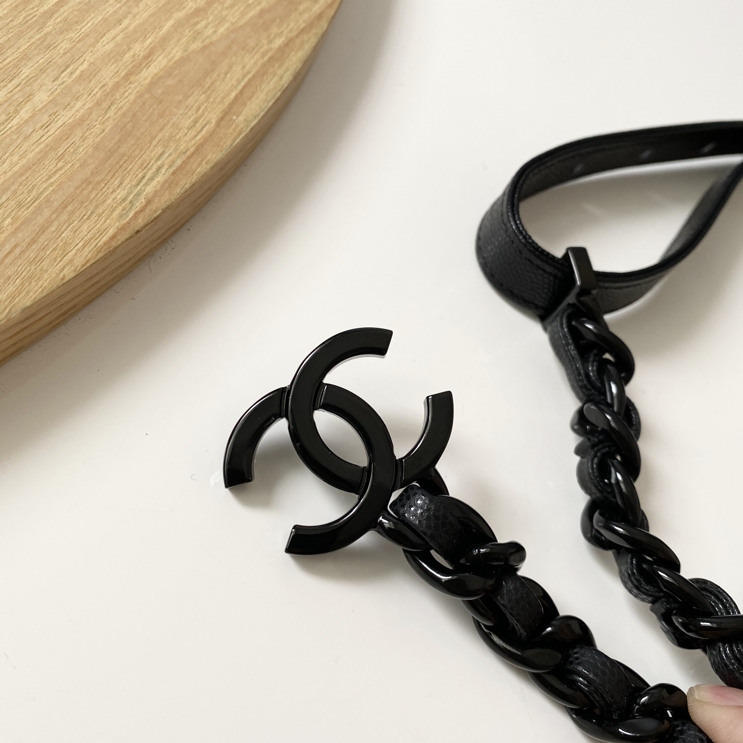 [TOP] CHANEL Fanny Pack Bag 12.5* 9cm - Black