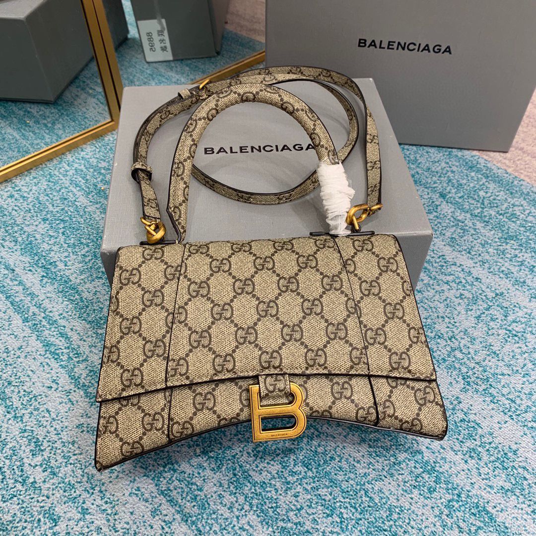 [TOP] GUCCI x BALENCIAGA Small Hourglass Bag 23x14x10cm