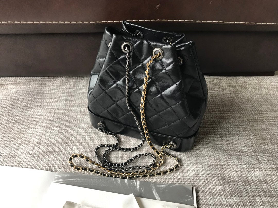 [TOP] CHANEL Gabrielle Quilted Backpack 24*23*11.5 cm - Black