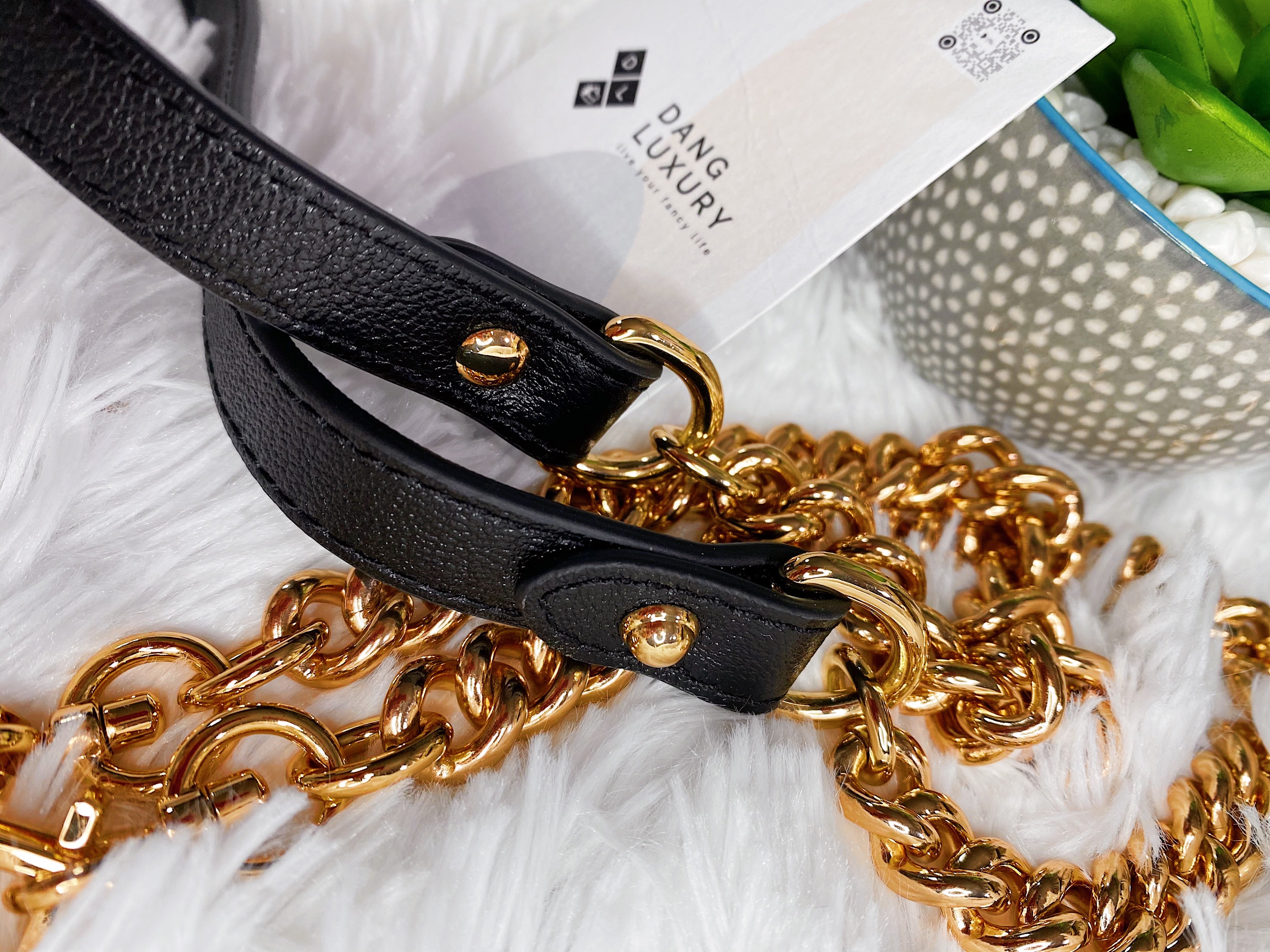 [TOP] GUCCI GG Marmont Bag Top Handle Mini 27*13.5*10 - Beige x Ebony Canvas