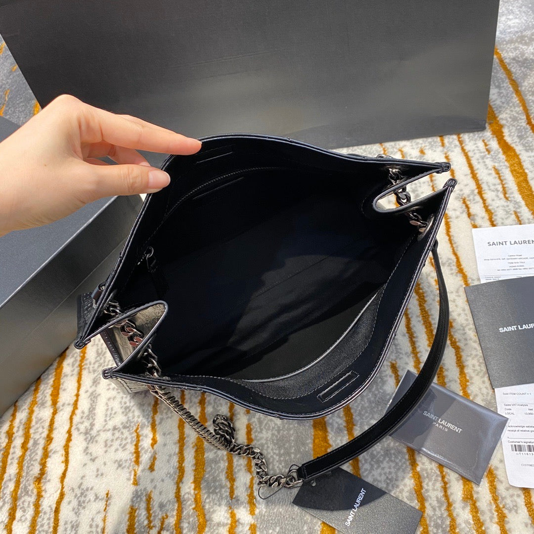 [TOP] Yves Saint Laurent YSL Medium Niki Shopping Bag - Black