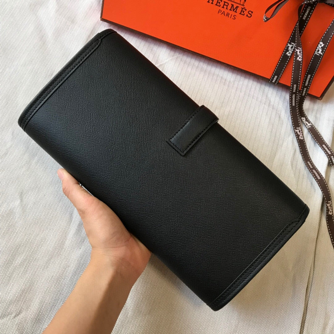 [TOP] HERMES Jige Elan 29 Clutch - BLACK