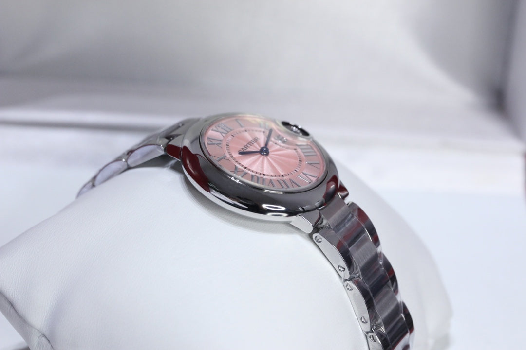 [TOP] Cartier Ballon Bleu Watch - Pink Dial
