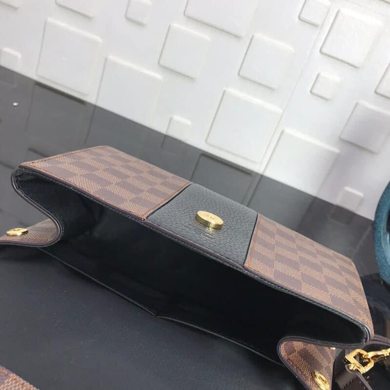 [TOP] Louis Vuitton LV L*V Magnolia Damier Ebene Canvas Bond Street 17× 24×9 cm- Black