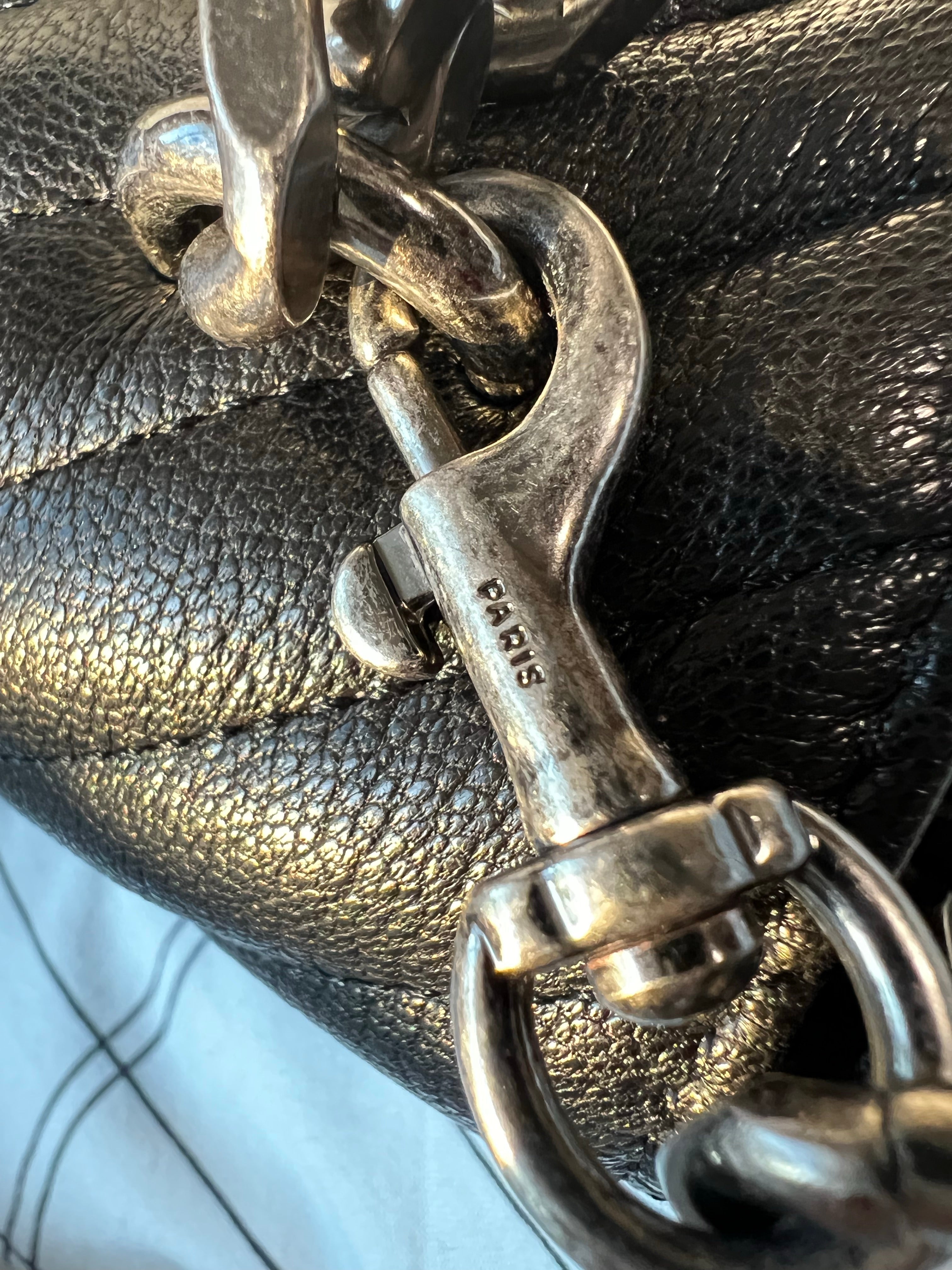 [TOP] Yves Saint Laurent YSL College Medium Top Handle Bag - Black w SHW