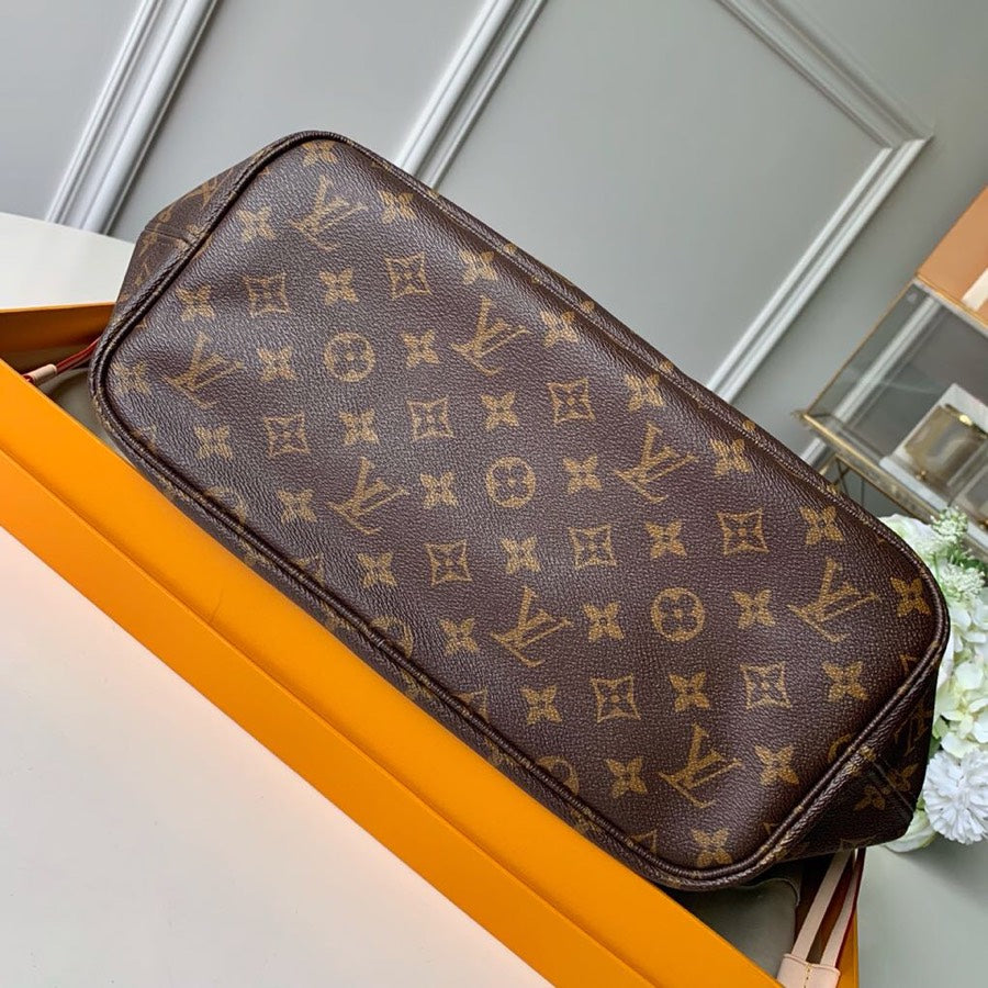 [TOP] Louis Vuitton LV L*V Neverfull Monogram MM - Pink