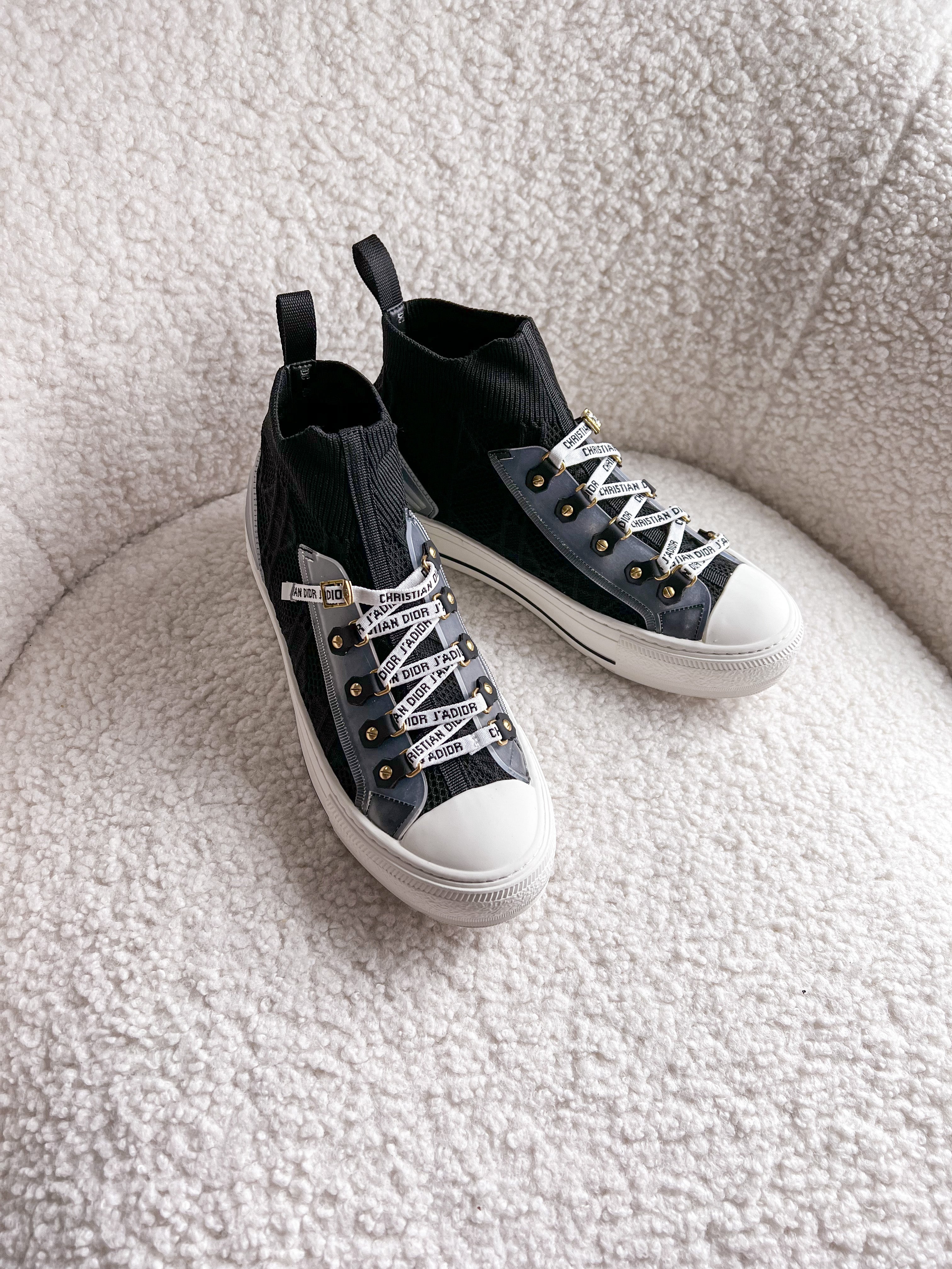 [TOP] Christian Dior Walk’n’Sneaker Cannage Technical Mesh - Black