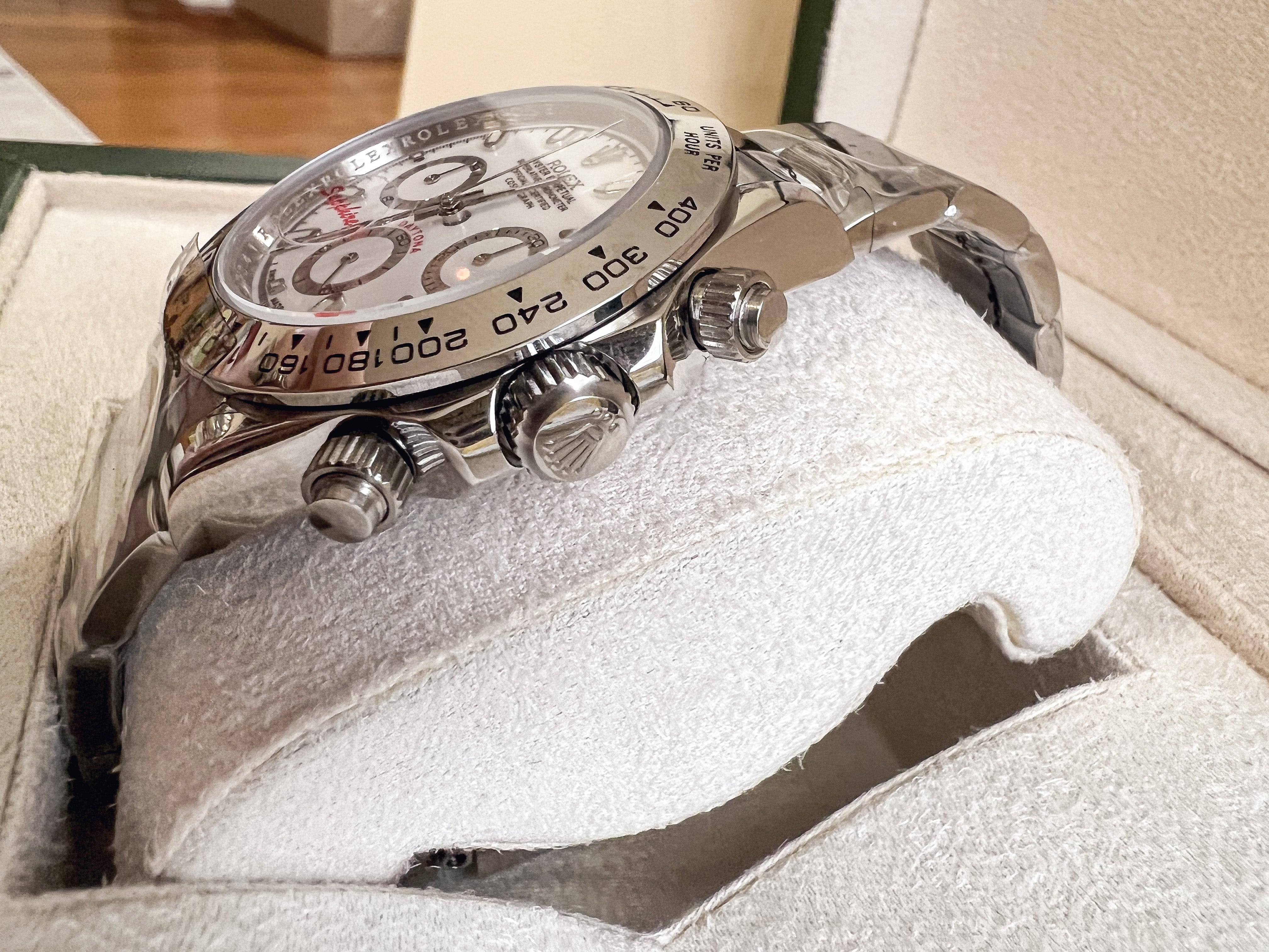 [TOP] ROLEX Daytona Chronograph White Dial - Silver