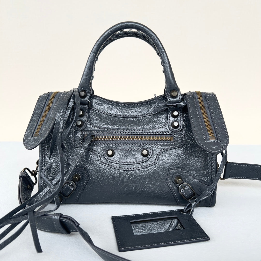 [TOP] BALENCIAGA Classic Small City Bag - Anthracite