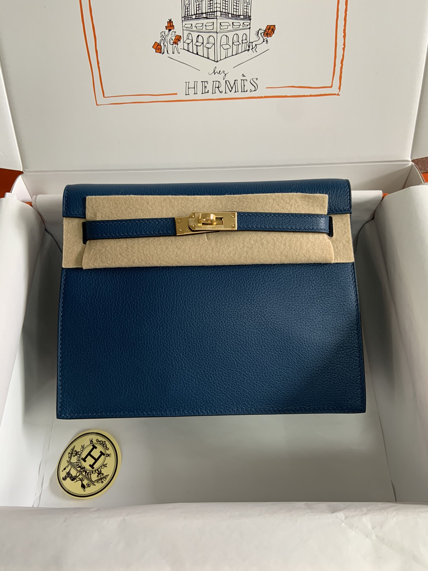 [Top] HERMES Kelly danse II  Calfskin 22cm - 20 Colors
