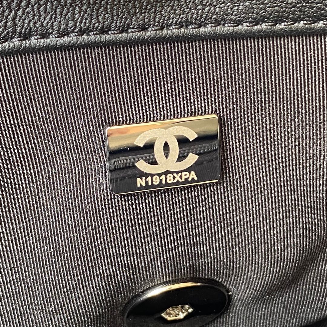 [TOP] CHANEL 19 Bag Small 26CM - All Black