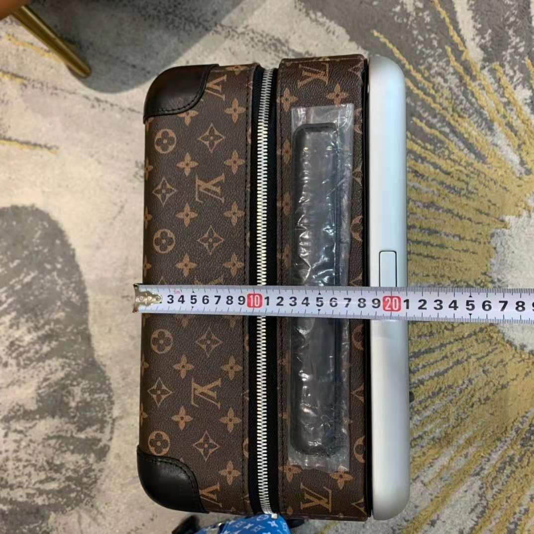 [TOP] Louis Vuitton LV Monogram 55  4 Wheeled Rolling Cary On Luggage - Black