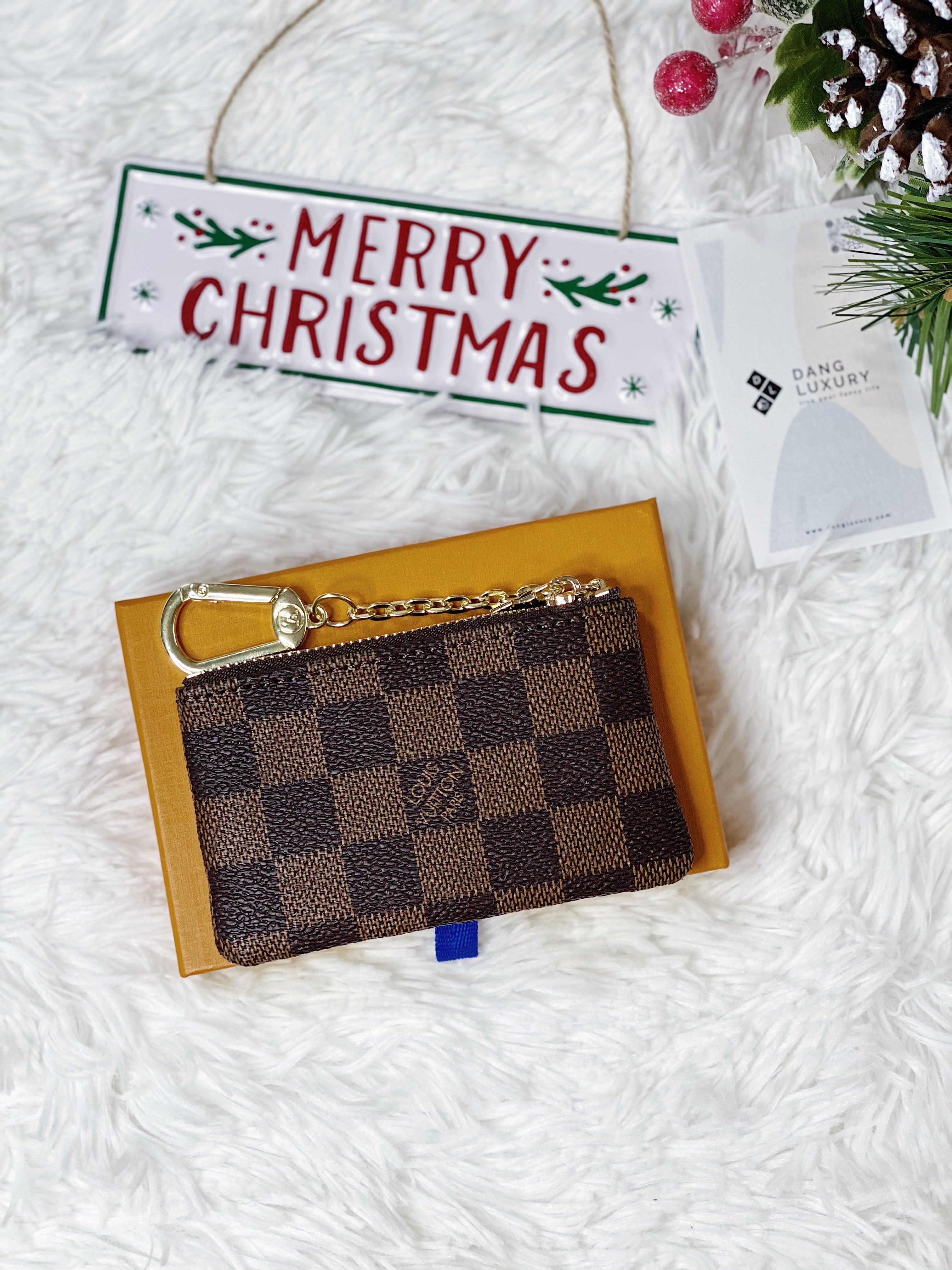 [TOP] Louis Vuitton LV LV Damier Ebene Key Pouch