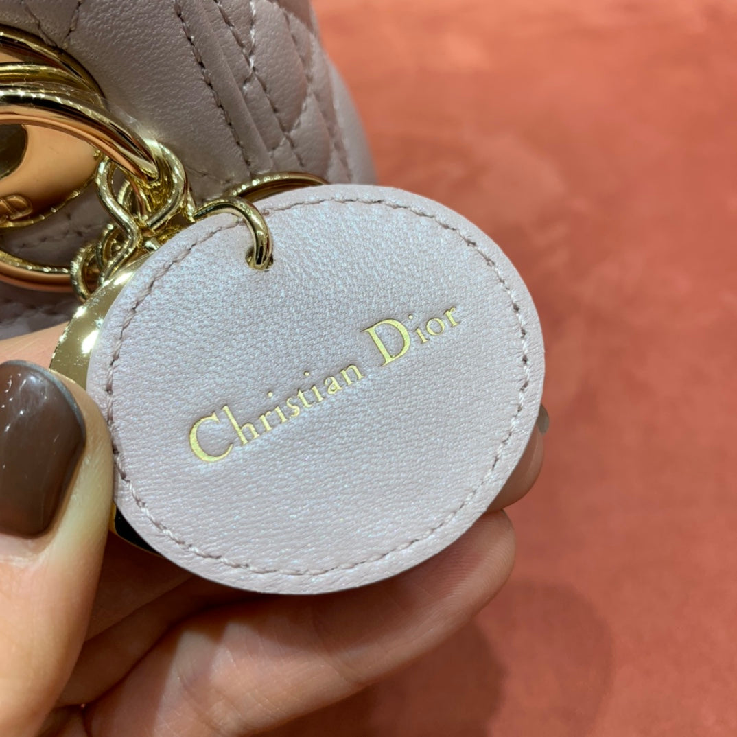 [TOP] Christian Dior Lady Christian Dior Bag Mini - Pink Powder