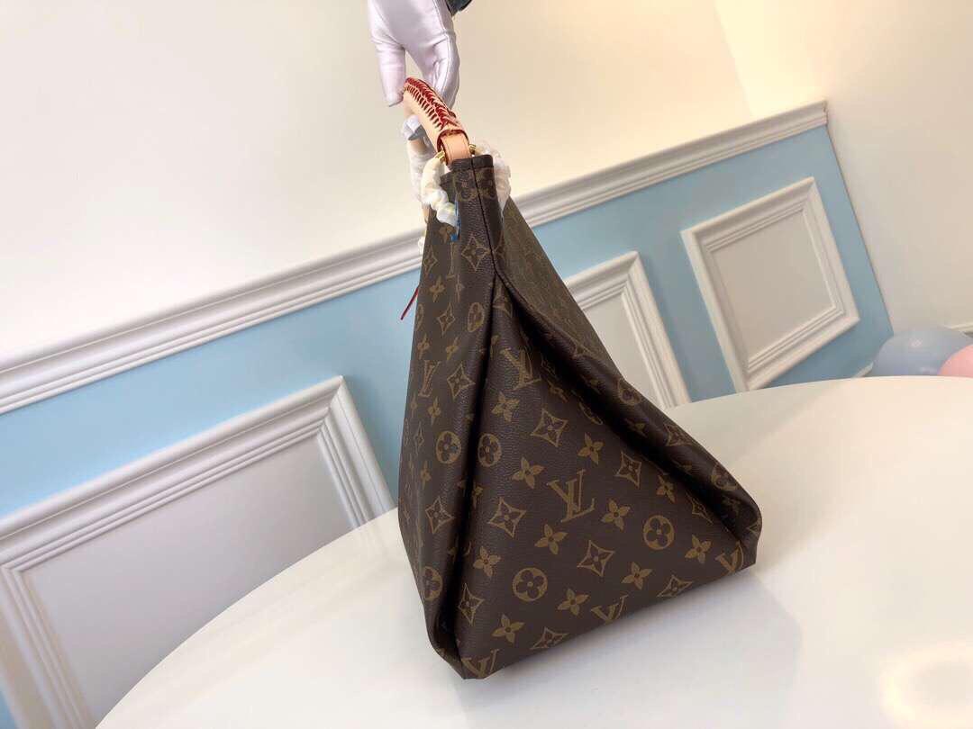 [TOP] Louis Vuitton LV Monogram Empreinte Artsy MM 41 x 32 x 22 cm-Brown