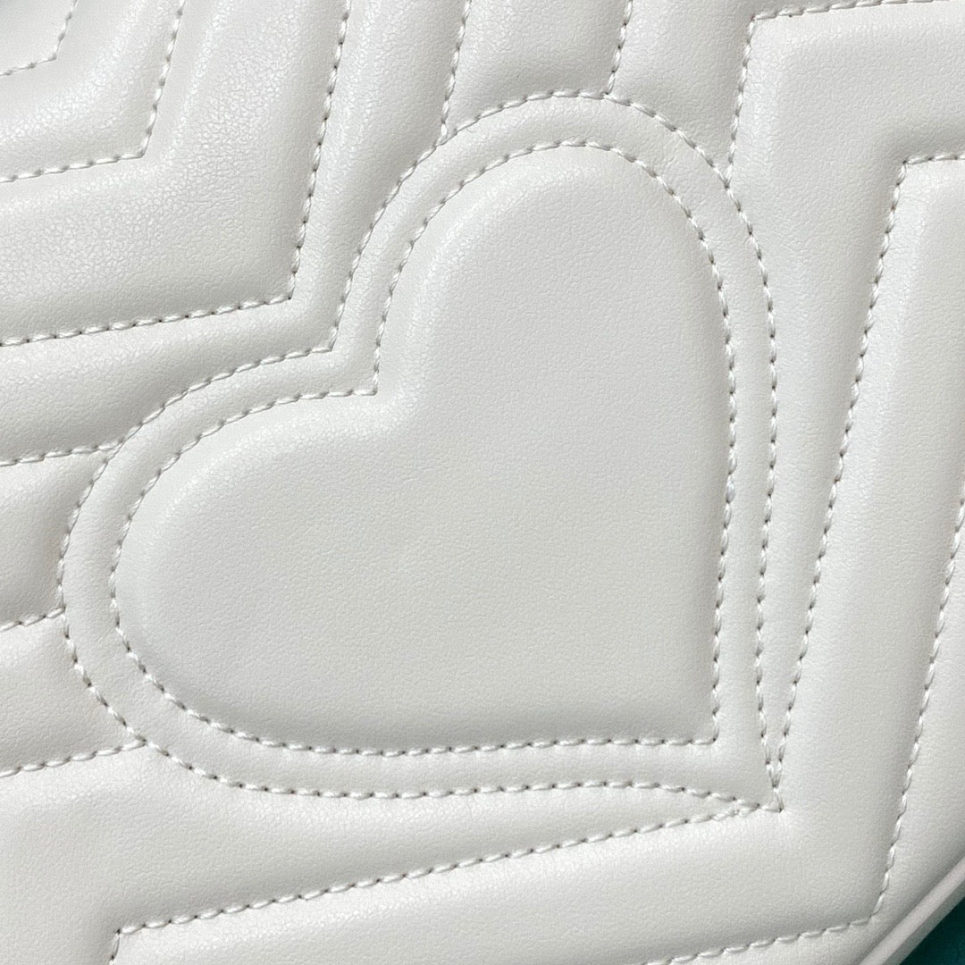 [TOP] GUCCI GG Marmont Bag Matelasse Small 26cm - White