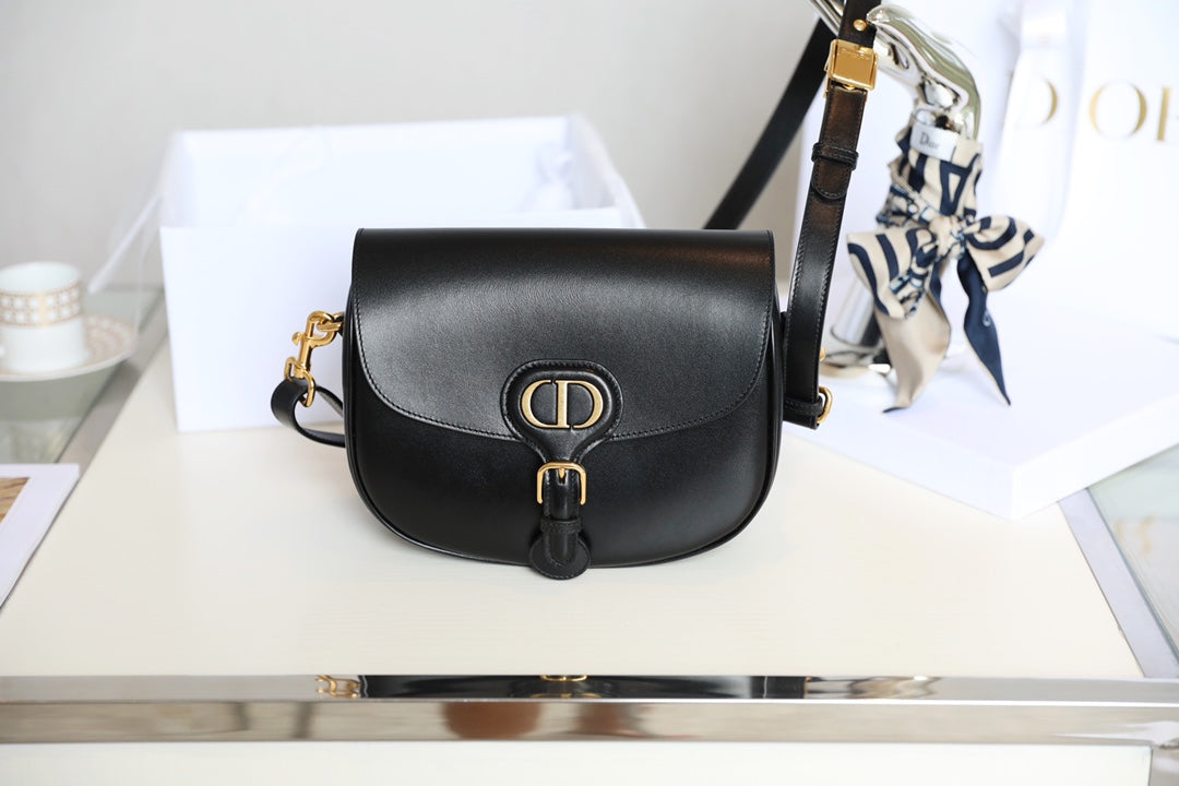 [TOP] Christian Dior Bobby Bag Calfskin Medium - Black