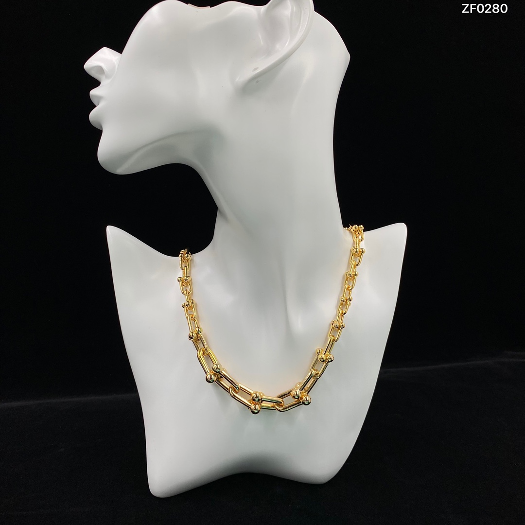 [TOP] Tiffany & Co. Bold Graduated Link Necklace