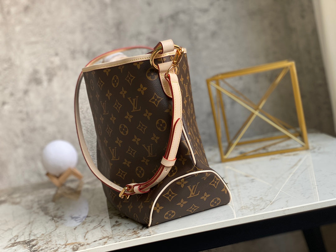 [TOP] Louis Vuitton LV Delightful Monogram PM 52×30×20CM- Beige
