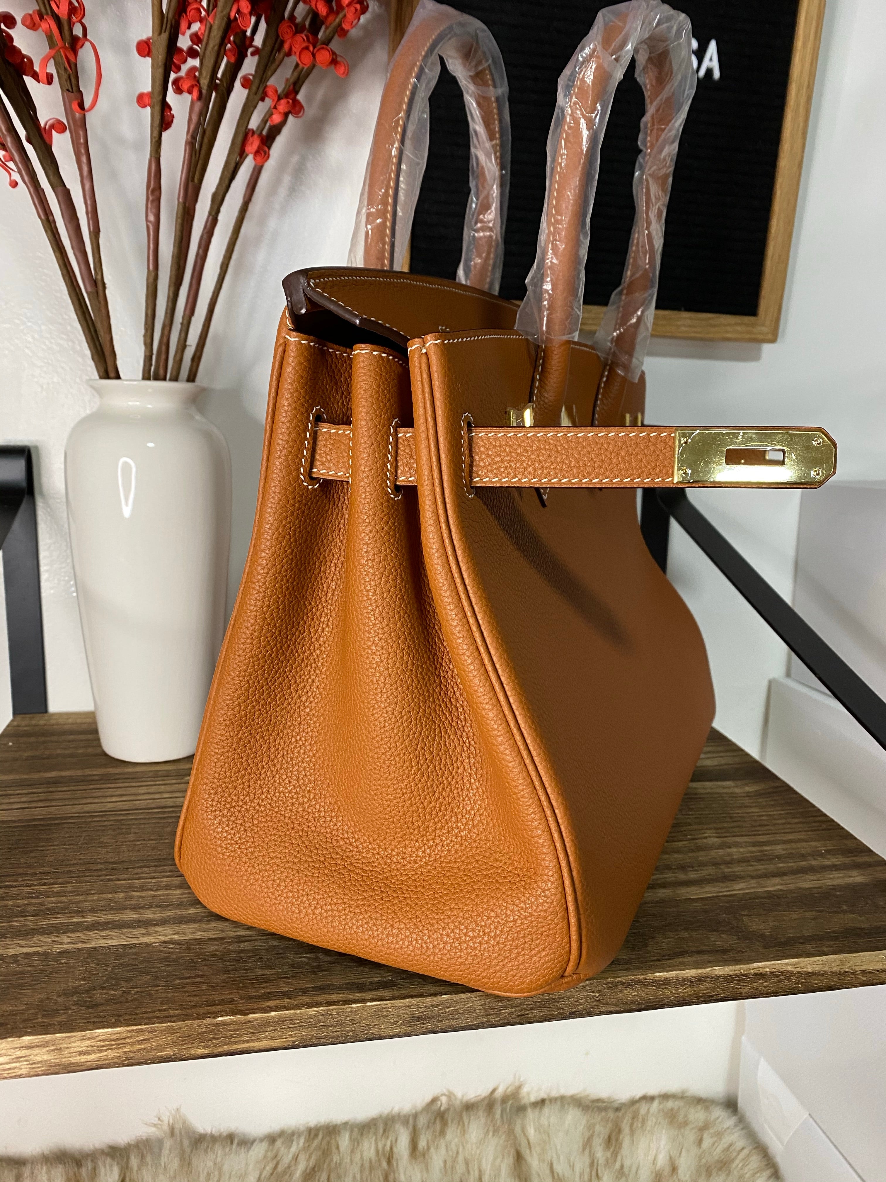 [TOP] HERMES Birkin Togo Leather 30 cm - BROWN