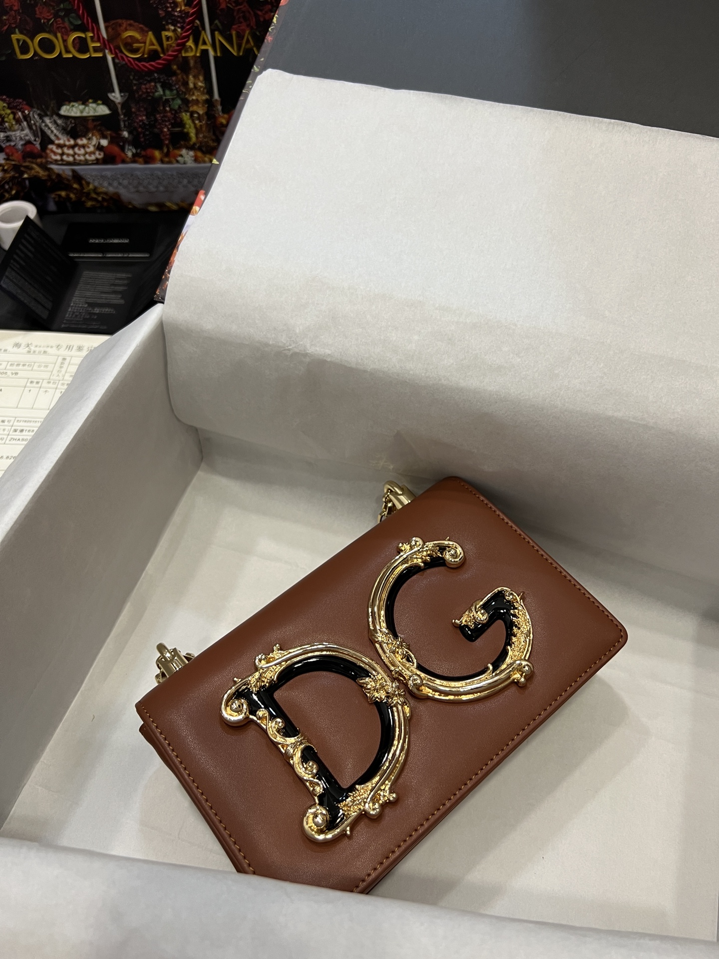 [TOP] Dolce & Gabbana D&G Nappa Leather DG Girls Bag 21*4*15  - 6 Color