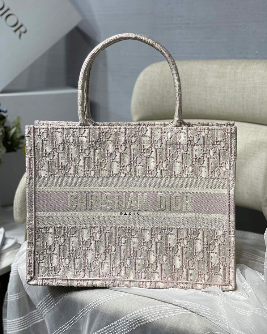 [TOP] Christian Dior Book Tote Bag Medium 36.5cm - Pink
