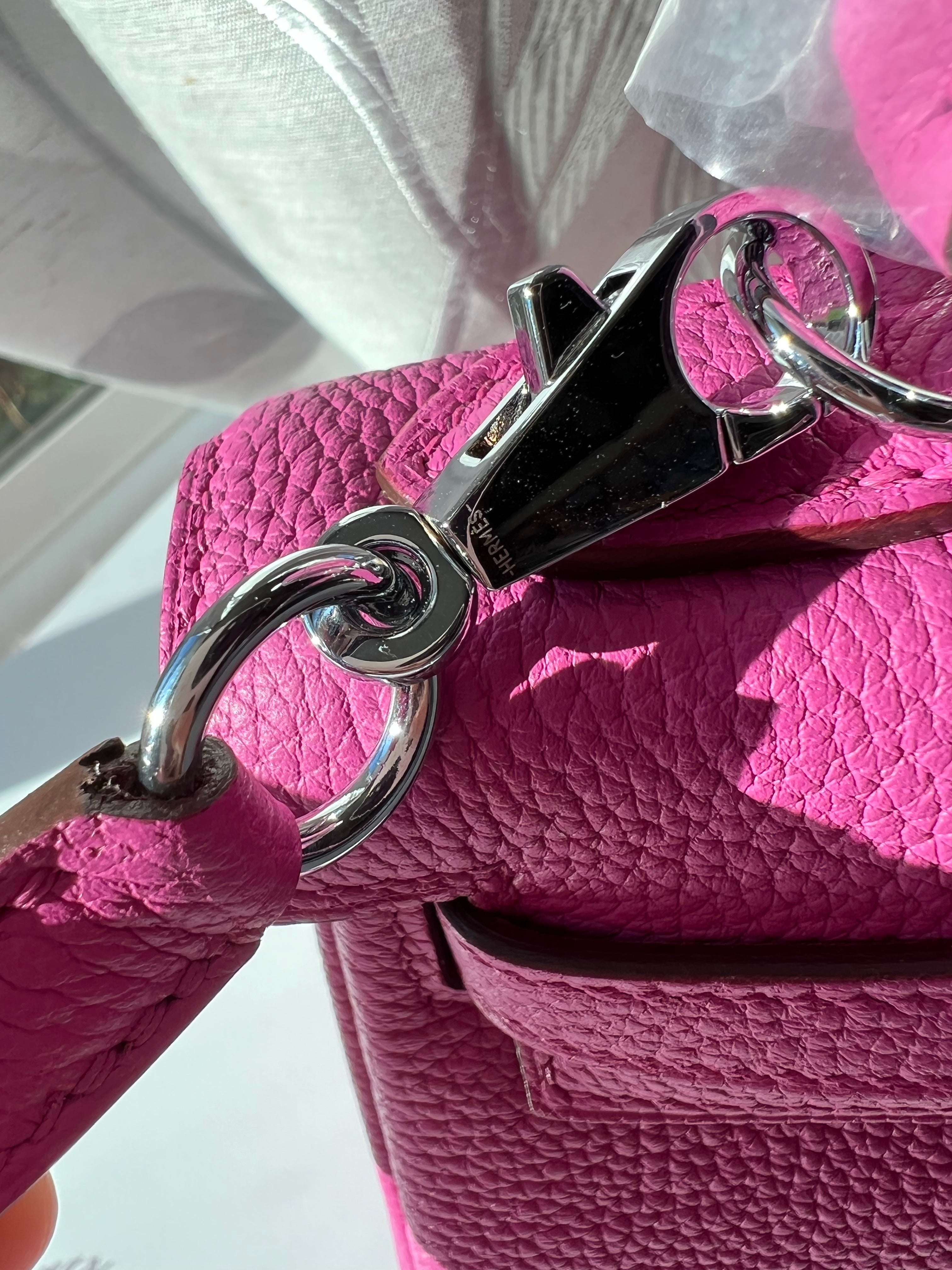 [TOP] HERMES Kelly Togo Leather 25cm - Rose Pourpre
