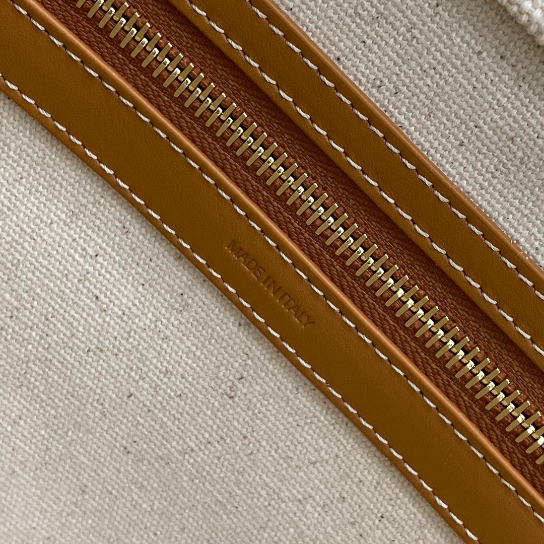 [TOP] CELINE Cabas Canvas Tote Bag 44x32x16