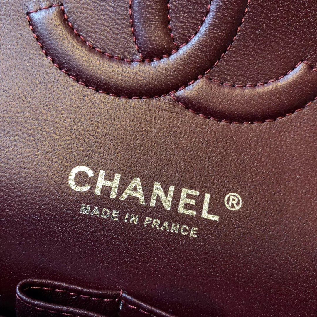 [TOP] CHANEL Classic Flap Bag Lambskin Medium 25.5cm – Black w SHW