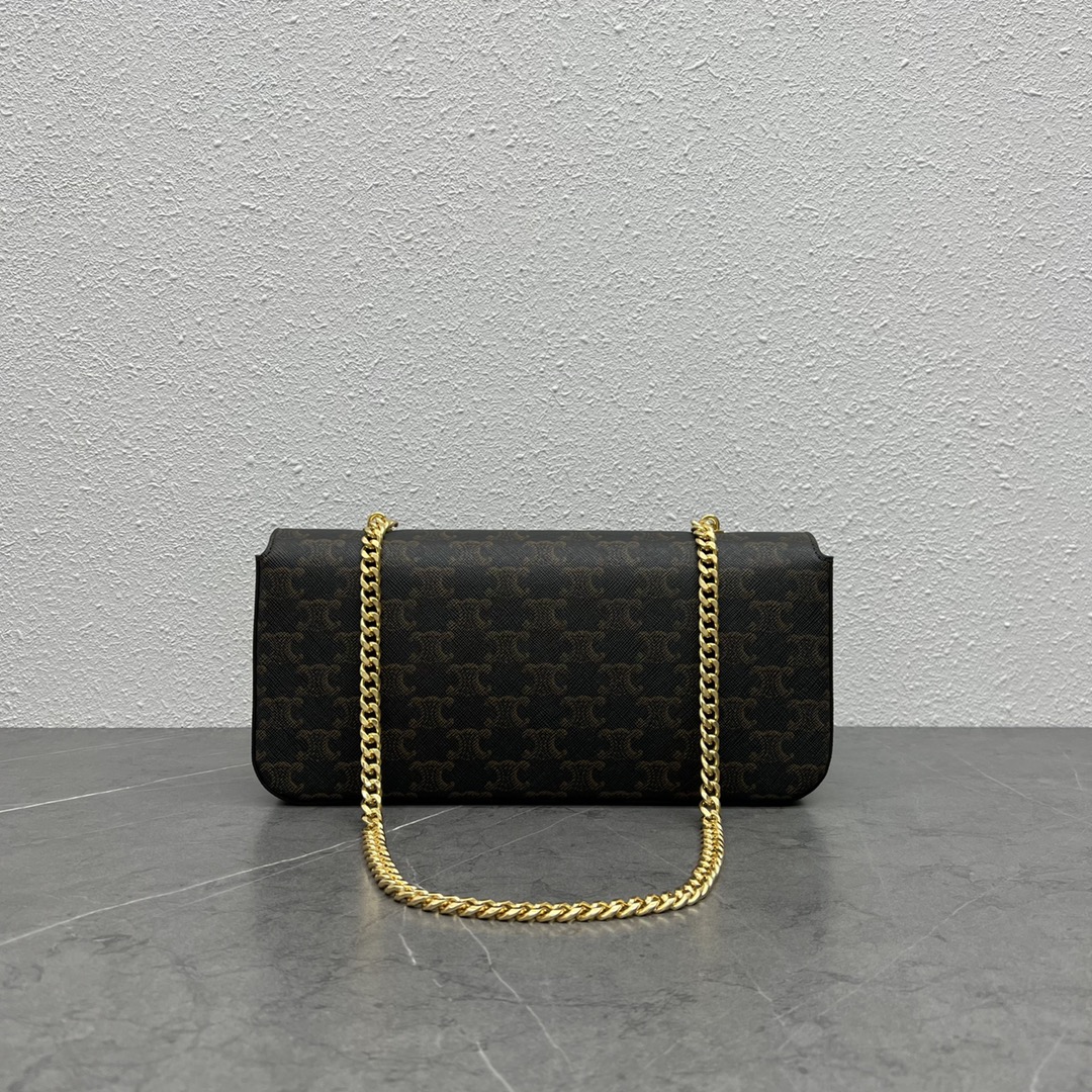 [TOP] CELINE Triomphe Bag 33-13-5 - Brown