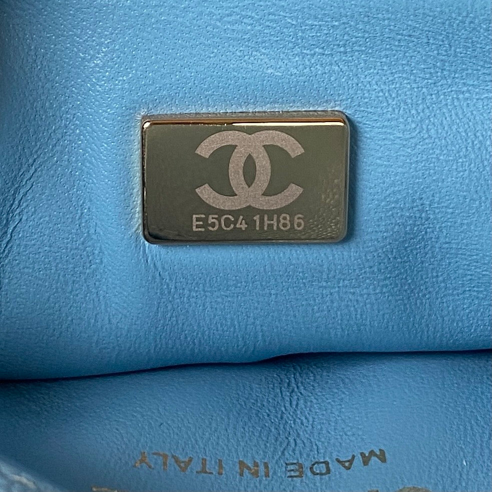 [TOP] CHANEL Waist Bag  - Blue & GHW