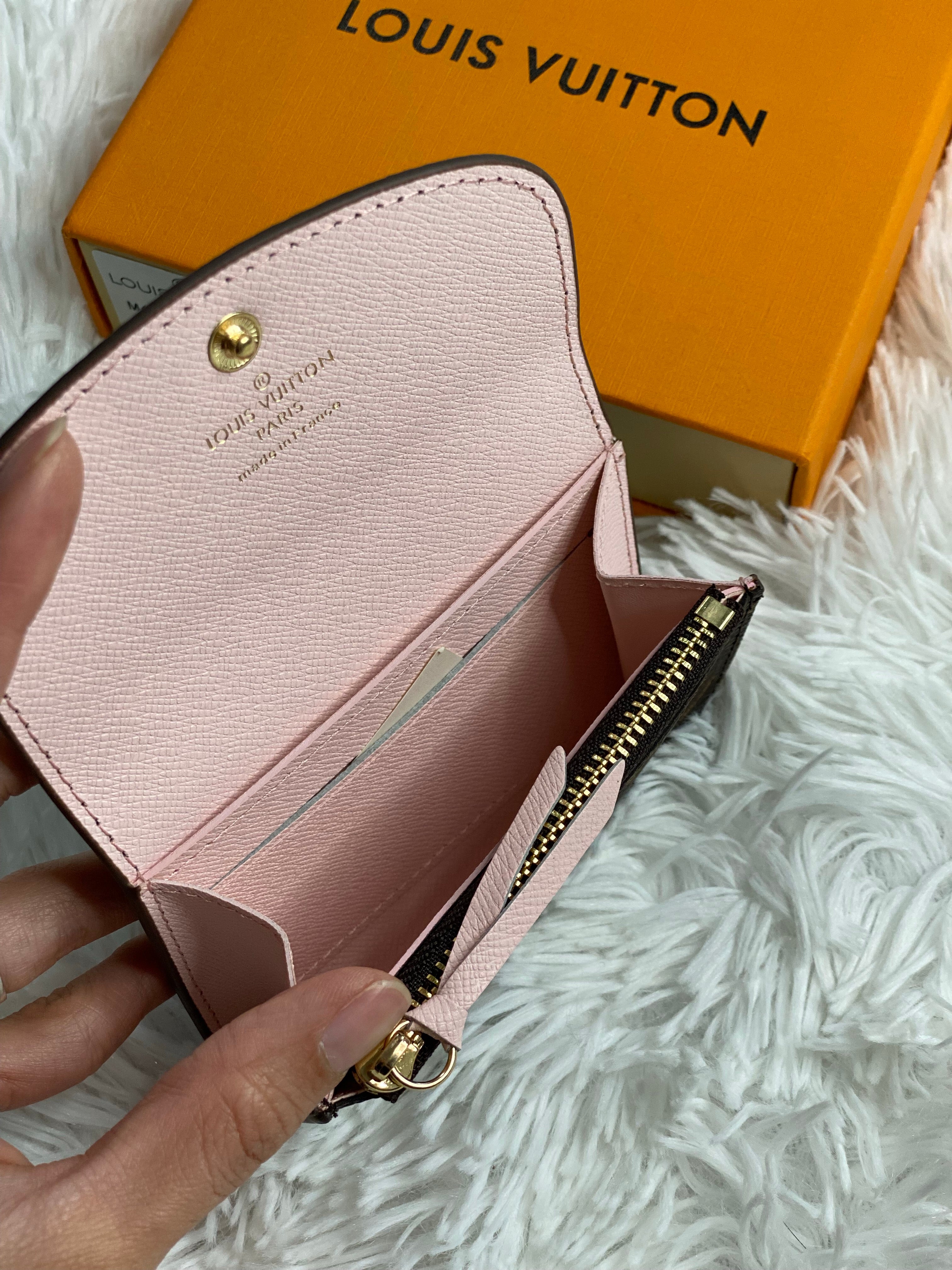 [TOP] Louis Vuitton LV £V Monogram Rosaline Coin Purse - Pink