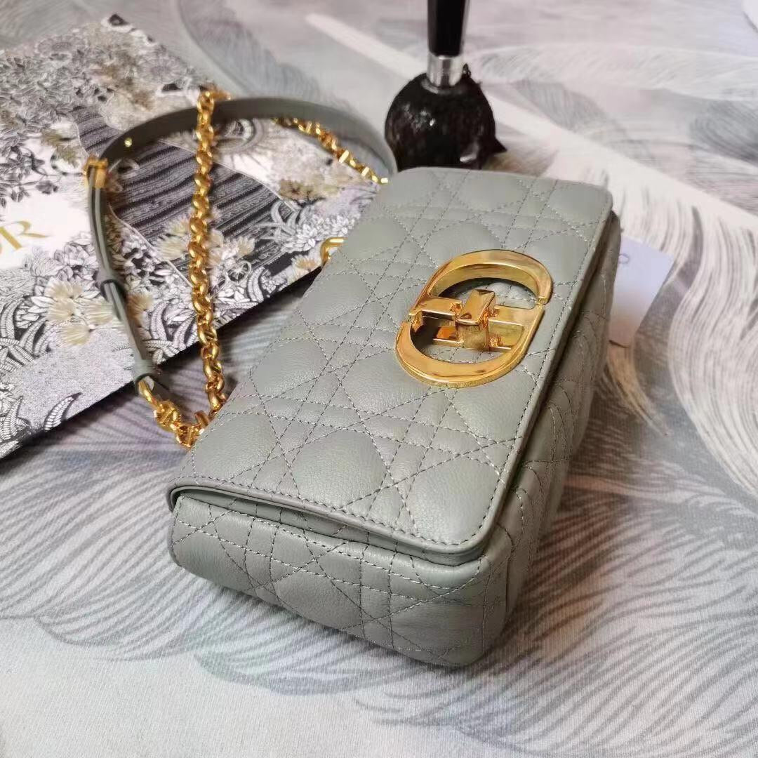 [TOP] Christian Dior Caro Bag Small - Cloud Blue