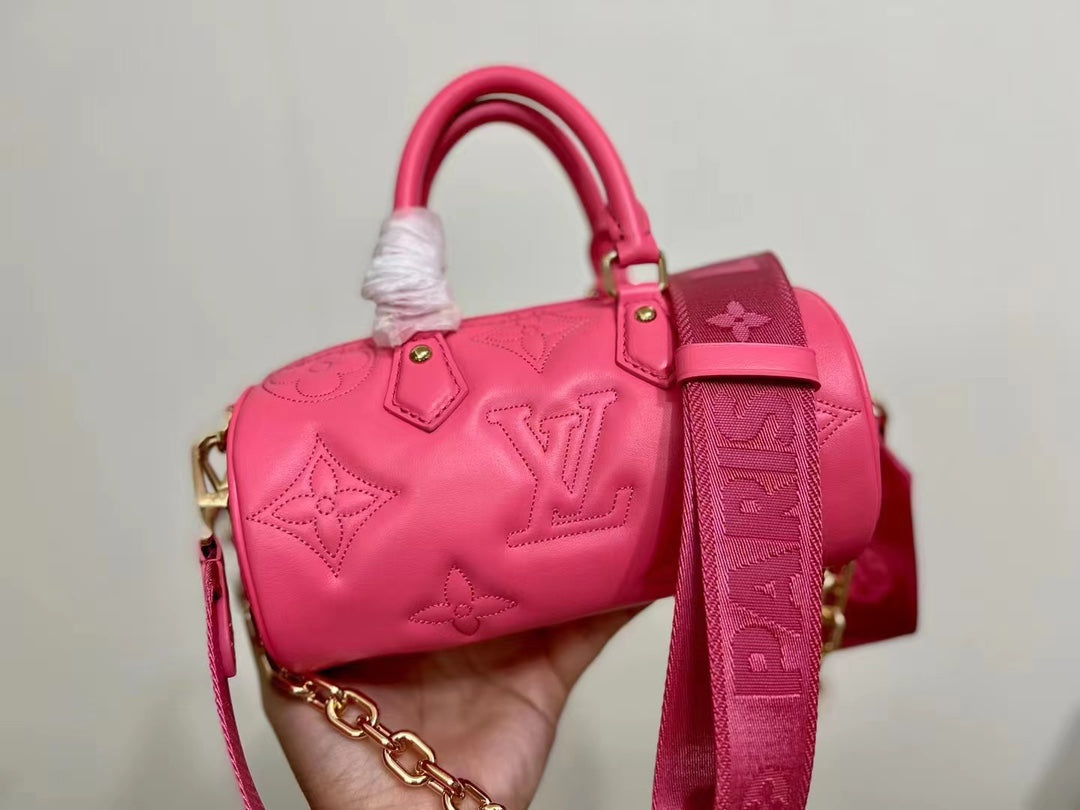 [TOP] Louis Vuitton LV Papillon BB 20x10x10 CM- Pink